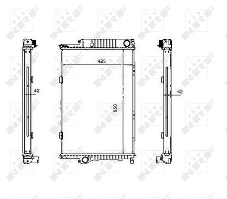 Nrf Kühler, 650 x 427 mm [Hersteller-Nr. 507620] für BMW