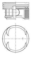 Kolbenschmidt Kolben [Hersteller-Nr. 41724600] für Mercedes-Benz