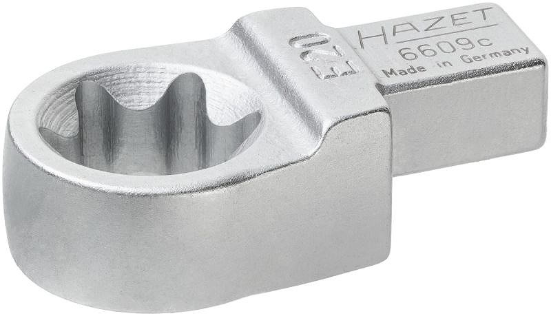 Hazet Einsteck TORX® Ringschlüssel - Einsteck-Vierkant 9x12 mm - E20 [Hersteller-Nr. 6609C-E20]