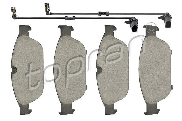 Topran Bremsbelagsatz, Scheibenbremse [Hersteller-Nr. 115101] für Audi