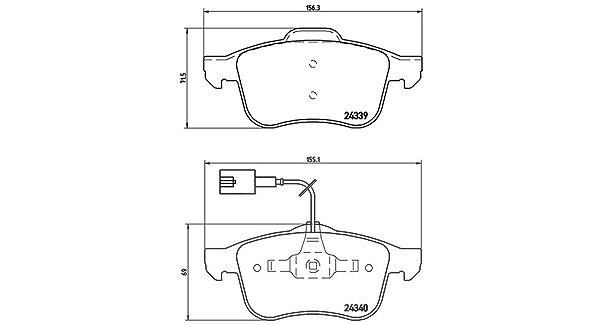 Magneti Marelli Bremsbelagsatz, Scheibenbremse [Hersteller-Nr. 363700423103] für Alfa Romeo