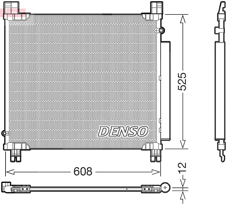 Denso Kondensator, Klimaanlage [Hersteller-Nr. DCN50050] für Toyota