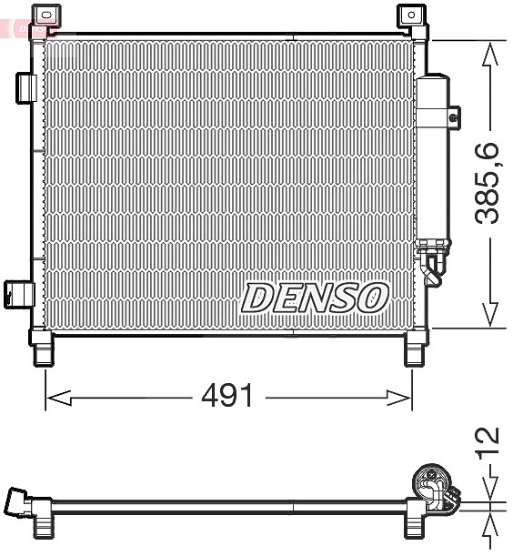 Denso Kondensator, Klimaanlage [Hersteller-Nr. DCN46031] für Nissan