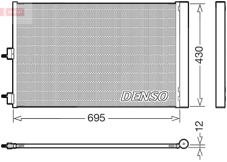 Denso Kondensator, Klimaanlage [Hersteller-Nr. DCN17061] für Mercedes-Benz