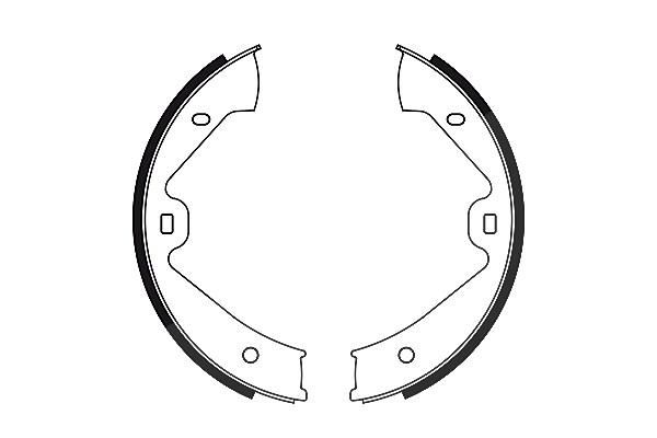 Bosch Bremsbackensatz, Feststellbremse [Hersteller-Nr. 0986487755] für Porsche, VW