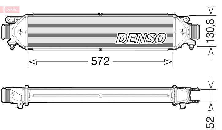 Denso Ladeluftkühler [Hersteller-Nr. DIT09103] für Fiat