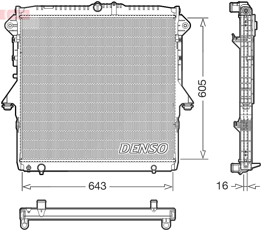 Für DENSO-TERMIKA DRM10118 RADIATOR - Bild 4
