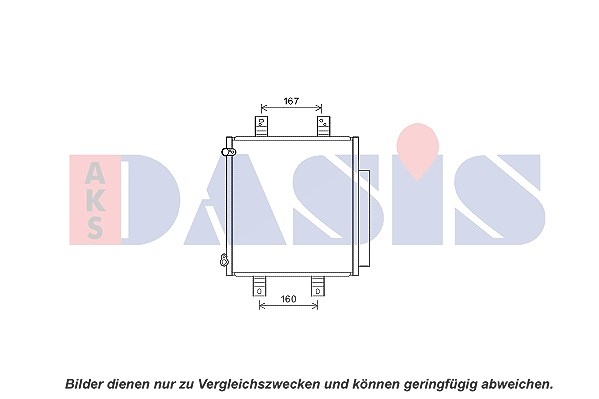 Aks Dasis Kondensator, Klimaanlage [Hersteller-Nr. 362010N] für Daihatsu, Subaru