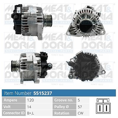Meat & Doria Generator [Hersteller-Nr. 5515237] für Kia, Hyundai