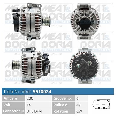 Meat & Doria Generator [Hersteller-Nr. 5510024] für Mercedes-Benz