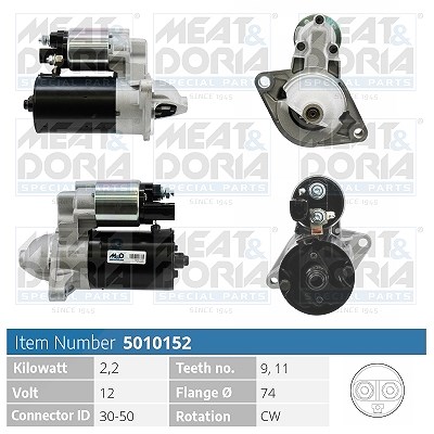 Meat & Doria Starter [Hersteller-Nr. 5010152] für Toyota
