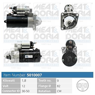 Meat & Doria Starter [Hersteller-Nr. 5010007] für Fiat