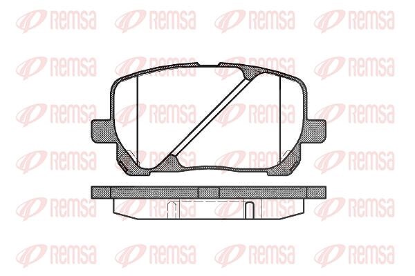 Kawe Bremsbelagsatz, Scheibenbremse [Hersteller-Nr. 095400] für Toyota