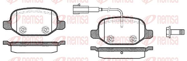 Kawe Bremsbelagsatz, Scheibenbremse [Hersteller-Nr. 072702] für Alfa Romeo