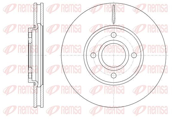Kawe 1x Bremsscheibe [Hersteller-Nr. 6160110] für Ford