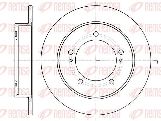 Kawe 1x Bremsscheibe [Hersteller-Nr. 6149000] für Suzuki
