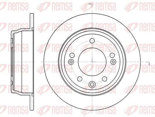 Kawe 1x Bremsscheibe [Hersteller-Nr. 6110500] für Kia, Hyundai