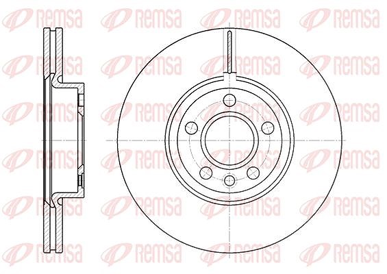 Kawe 1x Bremsscheibe [Hersteller-Nr. 672810] für Bentley, Ford, Audi, Porsche, Seat, VW