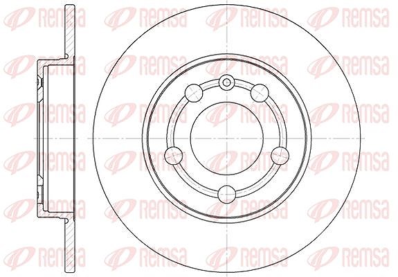 Kawe 1x Bremsscheibe [Hersteller-Nr. 671800] für Audi, VW, Skoda