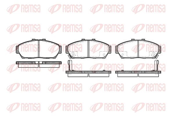 Kawe Bremsbelagsatz, Scheibenbremse [Hersteller-Nr. 046402] für Honda