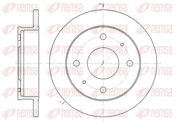 Kawe 1x Bremsscheibe [Hersteller-Nr. 6122600] für Hyundai