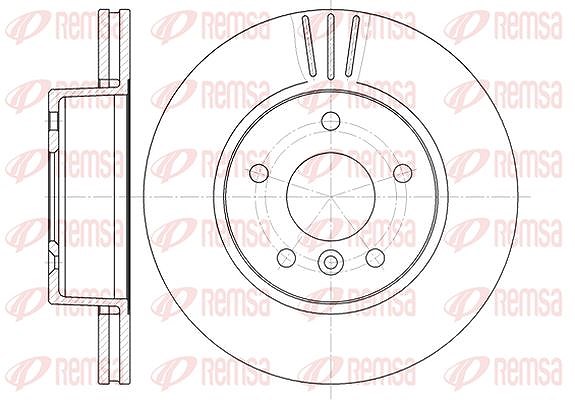 Kawe 1x Bremsscheibe [Hersteller-Nr. 650310] für Land Rover