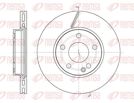 Kawe 1x Bremsscheibe [Hersteller-Nr. 667510] für Mercedes-Benz