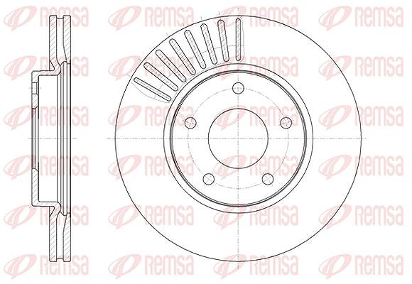 Kawe 1x Bremsscheibe [Hersteller-Nr. 6146610] für Nissan