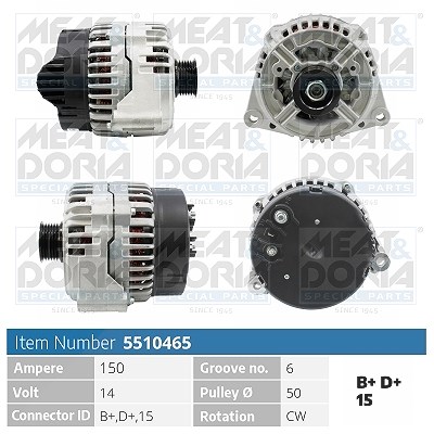 Meat & Doria Generator [Hersteller-Nr. 5510465] für Mercedes-Benz