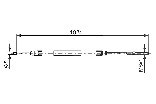 Bosch Seilzug, Feststellbremse [Hersteller-Nr. 1987477693] für BMW