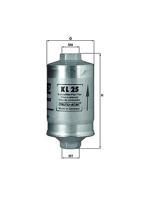 Mahle Kraftstofffilter [Hersteller-Nr. KL25] für BMW, Audi, Porsche, VW