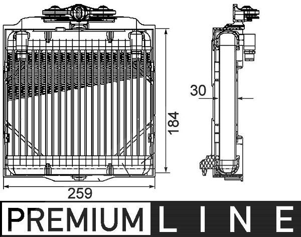 Mahle Ölkühler, Automatikgetriebe [Hersteller-Nr. CLC102000P] für BMW