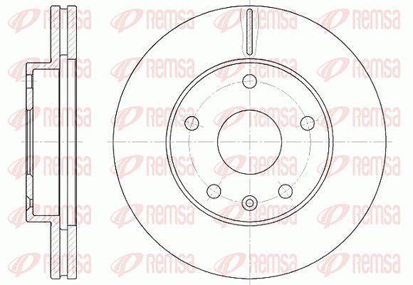 Kawe 1x Bremsscheibe [Hersteller-Nr. 696010] für Daewoo