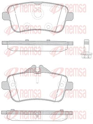 Kawe Bremsbelagsatz, Scheibenbremse [Hersteller-Nr. 150310] für Mercedes-Benz