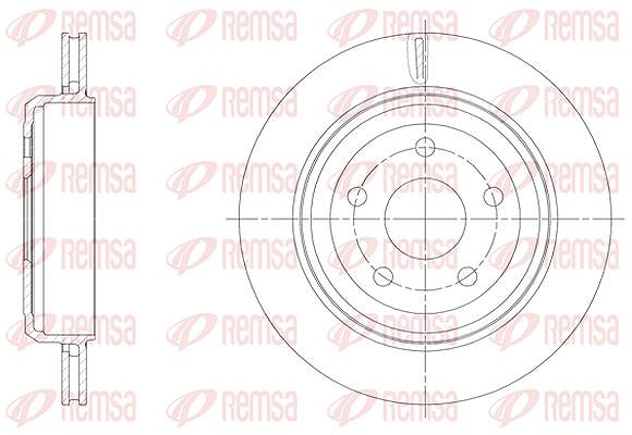 Kawe 1x Bremsscheibe [Hersteller-Nr. 6151310] für Jeep