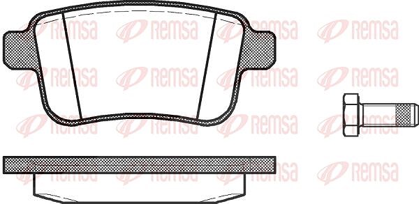 Kawe Bremsbelagsatz, Scheibenbremse [Hersteller-Nr. 135200] für Mercedes-Benz, Renault