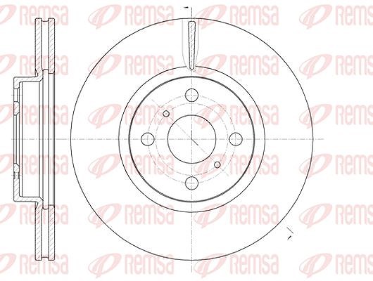 Kawe 1x Bremsscheibe [Hersteller-Nr. 6100610] für Toyota