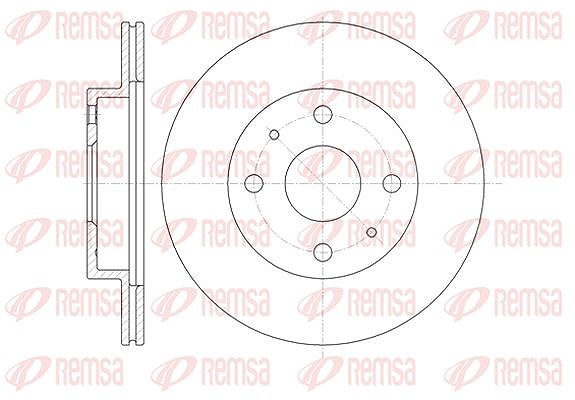 Kawe 1x Bremsscheibe [Hersteller-Nr. 6135510] für Daihatsu