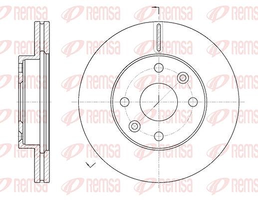 Kawe 1x Bremsscheibe [Hersteller-Nr. 6111610] für Kia