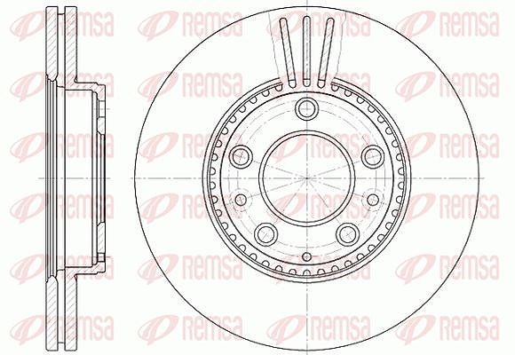 Kawe 1x Bremsscheibe [Hersteller-Nr. 667310] für Mazda
