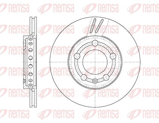 Kawe 1x Bremsscheibe [Hersteller-Nr. 670910] für Skoda, VW