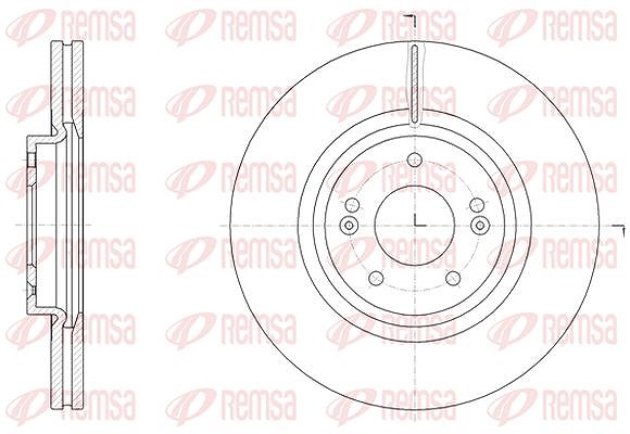 Kawe 1x Bremsscheibe [Hersteller-Nr. 6151410] für Hyundai, Kia