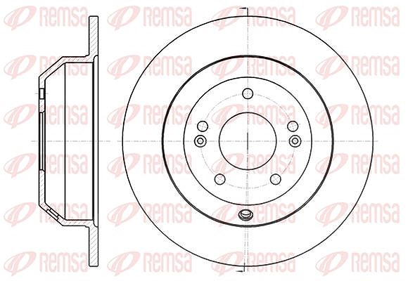 Kawe 1x Bremsscheibe [Hersteller-Nr. 6137300] für Hyundai, Kia