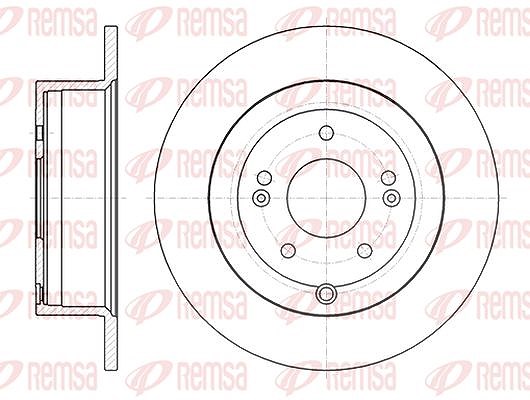Kawe 1x Bremsscheibe [Hersteller-Nr. 6110600] für Hyundai