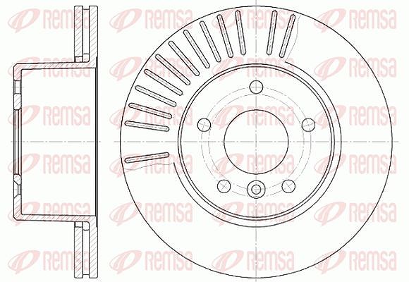 Kawe 1x Bremsscheibe [Hersteller-Nr. 663810] für Land Rover