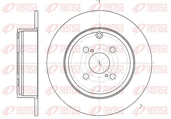Kawe 1x Bremsscheibe [Hersteller-Nr. 670500] für Toyota