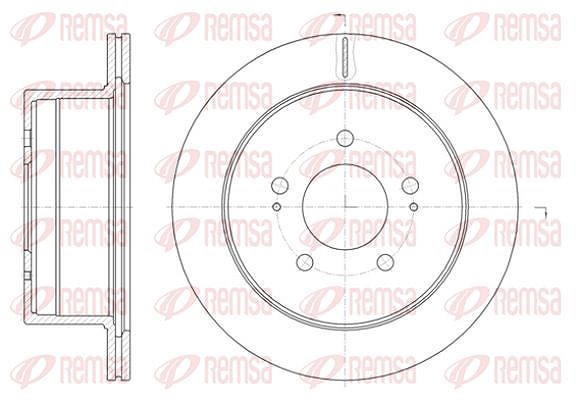 Kawe 1x Bremsscheibe [Hersteller-Nr. 6139810] für Hyundai