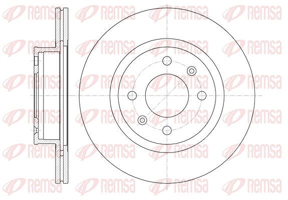Kawe 1x Bremsscheibe [Hersteller-Nr. 6136510] für Kia, Hyundai