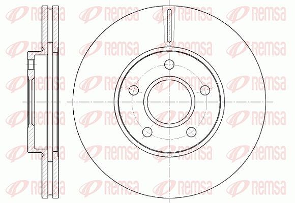 Kawe 1x Bremsscheibe [Hersteller-Nr. 666210] für Ford, Hyundai