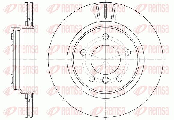 Kawe 1x Bremsscheibe [Hersteller-Nr. 672210] für BMW